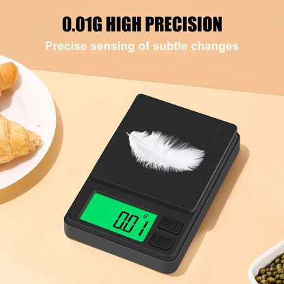 100/500/1kg 0.01g mini digital scale high precision electronic pocket scale jewelry weight kitchen portable electronic scale