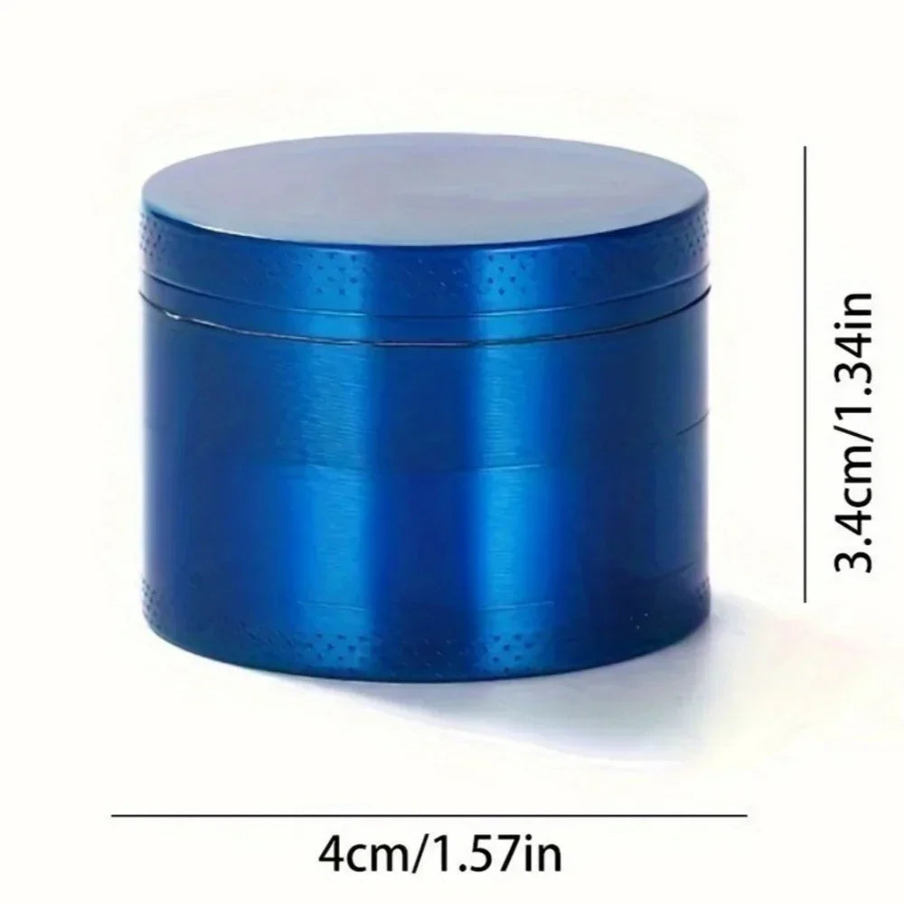 1.6/2inch Metal Herb Grinder Manual Tobacco Spice Mill Pepper Crusher Cigarette Raw Grass Grinder Smoking Kitchen Accessories