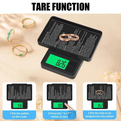 100/500/1kg 0.01g mini digital scale high precision electronic pocket scale jewelry weight kitchen portable electronic scale