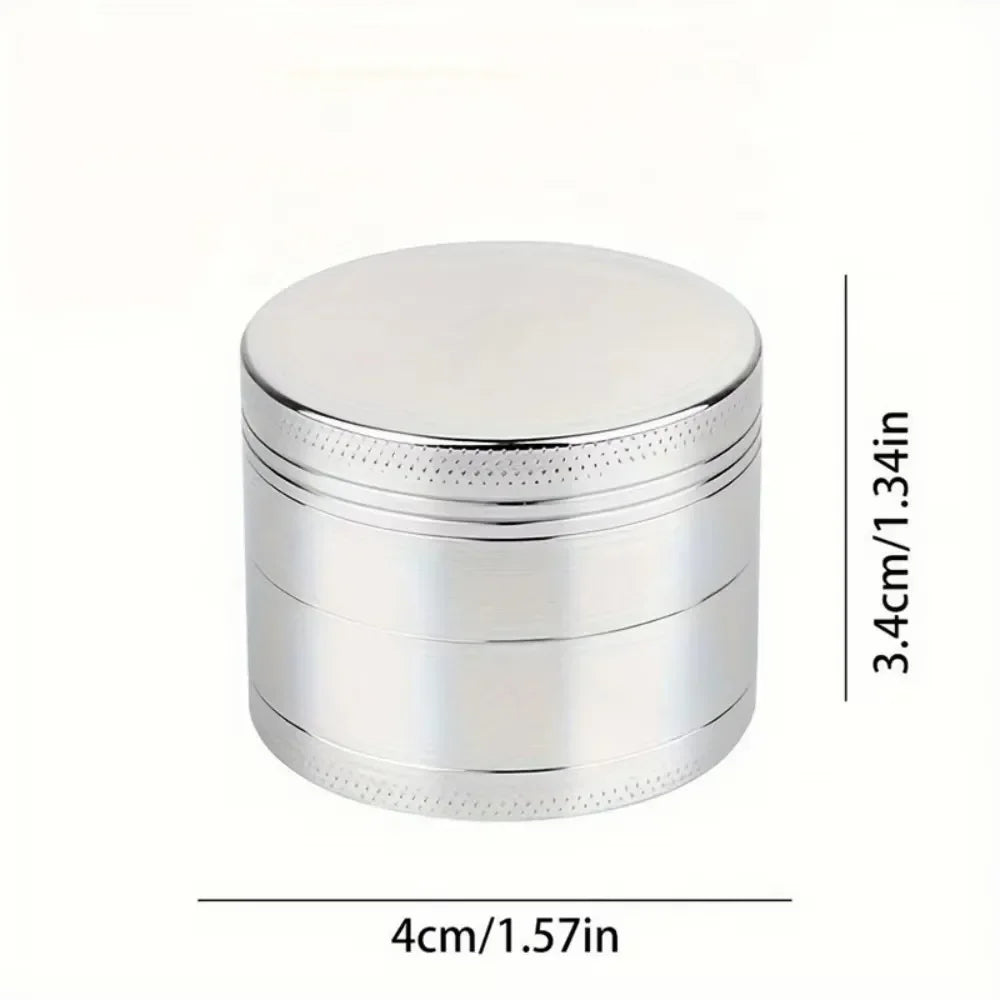 1.6/2inch Metal Herb Grinder Manual Tobacco Spice Mill Pepper Crusher Cigarette Raw Grass Grinder Smoking Kitchen Accessories