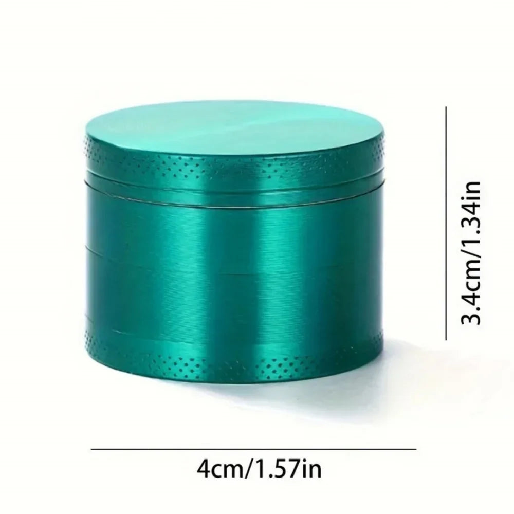 1.6/2inch Metal Herb Grinder Manual Tobacco Spice Mill Pepper Crusher Cigarette Raw Grass Grinder Smoking Kitchen Accessories
