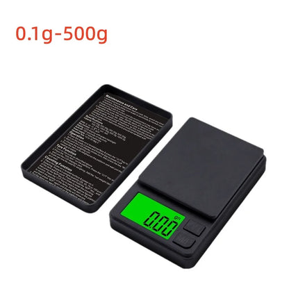 Digital Precision Pocket Scale 1000g X 0.01g with Backlit LCD Miniature Food Jewelry Ounces/Grains Measurement for Travel