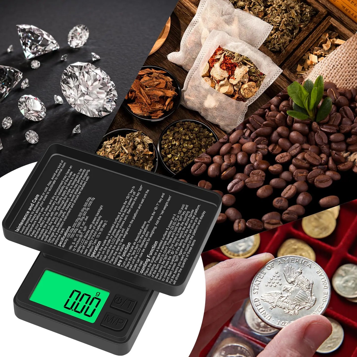 100/500/1kg 0.01g mini digital scale high precision electronic pocket scale jewelry weight kitchen portable electronic scale