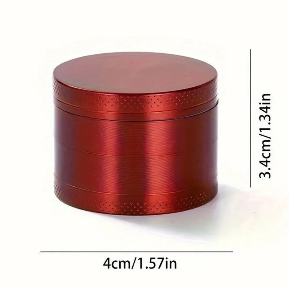 1.6/2inch Metal Herb Grinder Manual Tobacco Spice Mill Pepper Crusher Cigarette Raw Grass Grinder Smoking Kitchen Accessories