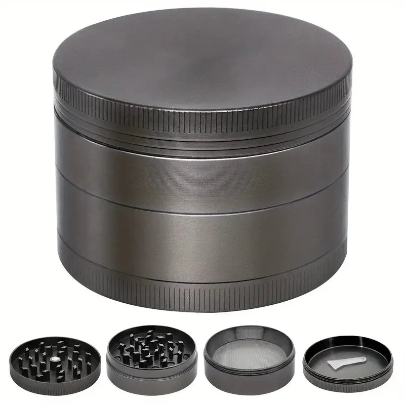 1.6/2inch Metal Herb Grinder Manual Tobacco Spice Mill Pepper Crusher Cigarette Raw Grass Grinder Smoking Kitchen Accessories